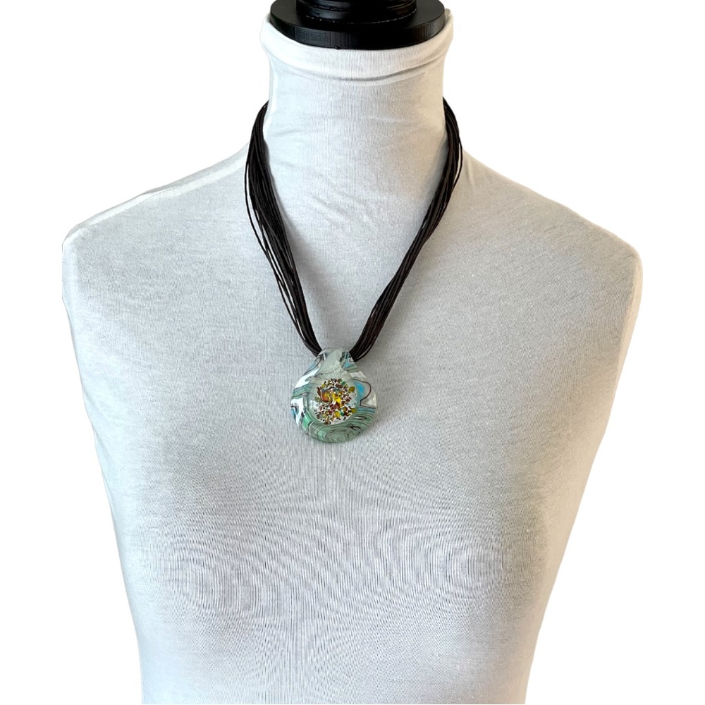 Glass Blown Necklace Pendant